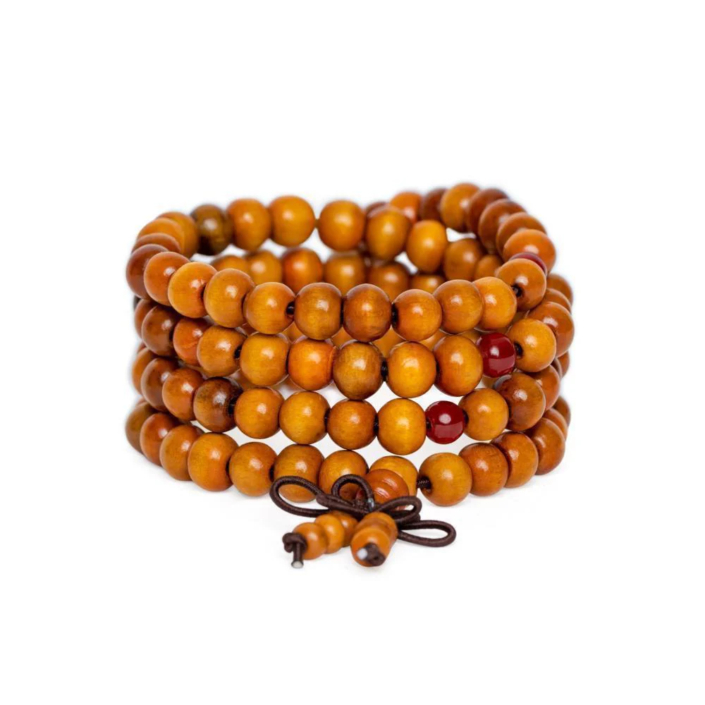 Set van 4 Stuks - Bundelvoordeel - Tibetaanse Mala's - Sandelhout