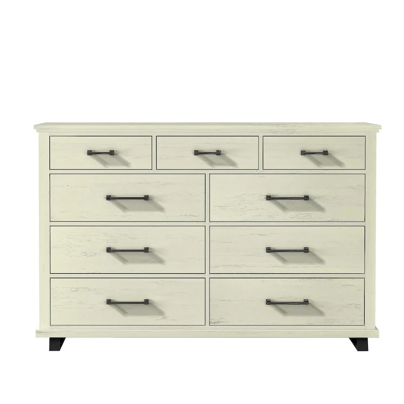 Farmhouse 4-Piece Bedroom Set - 2 Nightstand, 1 Chest and 1 Dresser