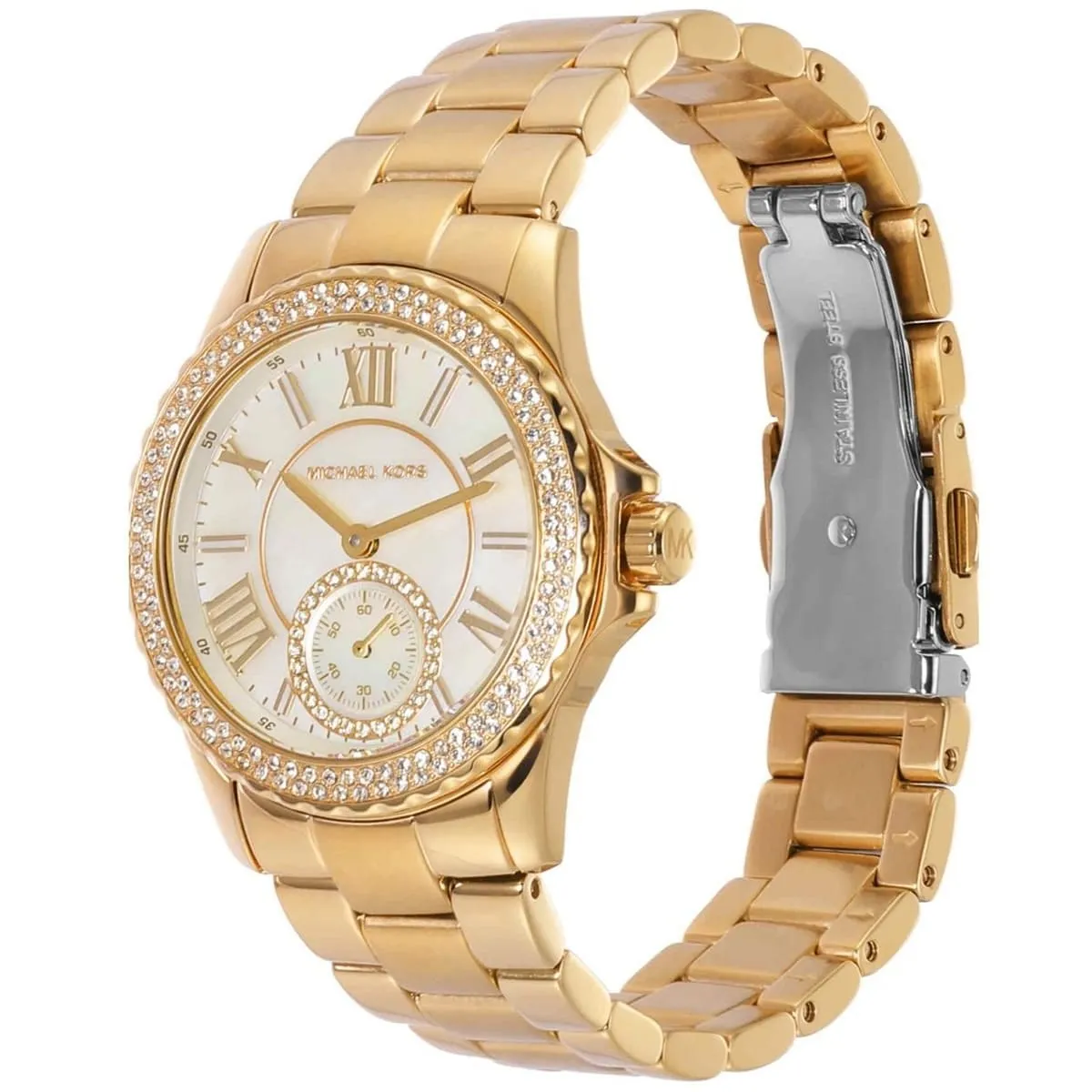 Michael Kors Mini Everest Pavé Gold-Tone Women's Watch - MK7363