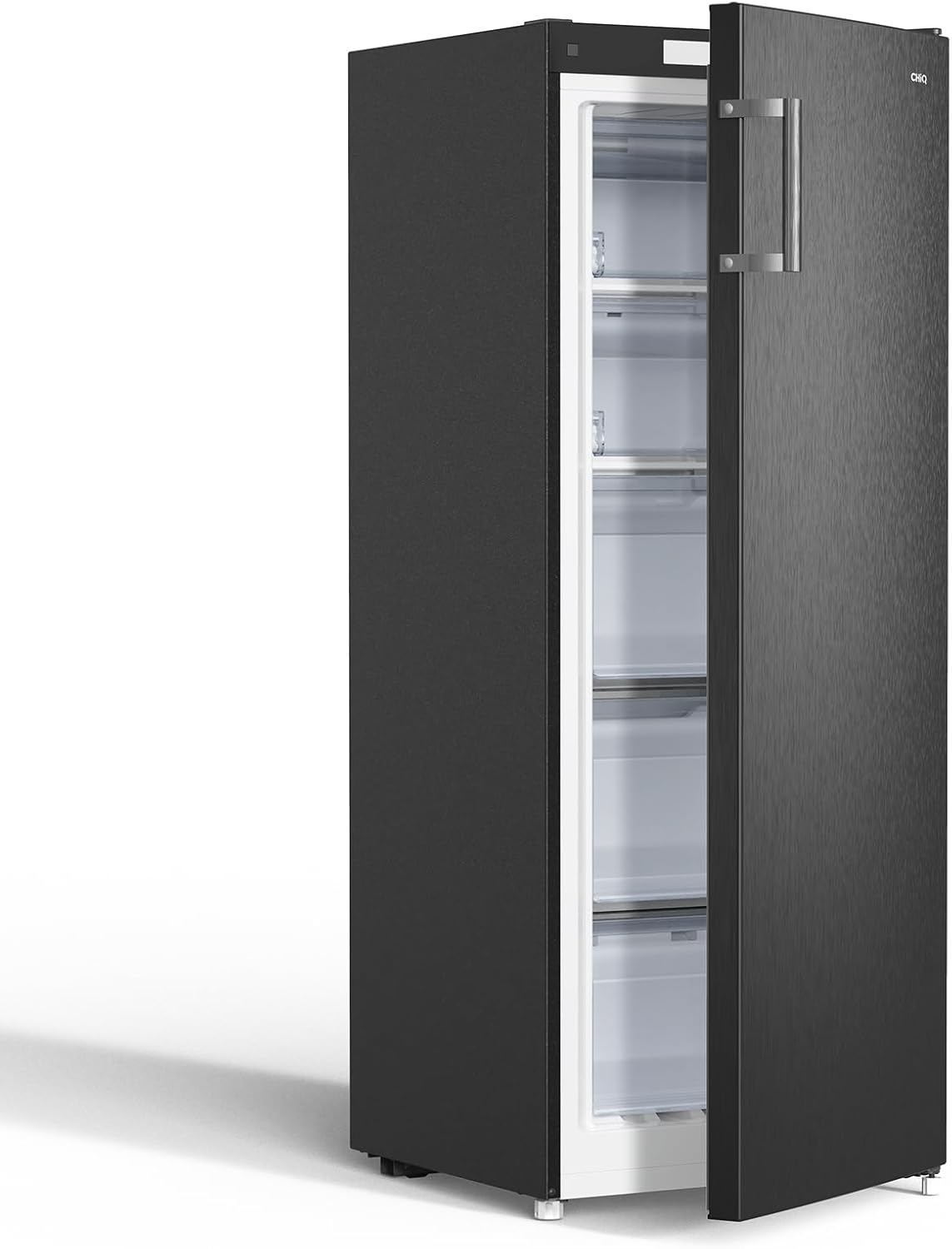 CHIQ Gefrierschrank FSD160D4E | Wechselbarer Türanschlag | Sehr Leise 41 DB (145L Manuelle Abtauung)| 12 Jahre Garantie auf den Kompressor*| 126 x 54 x 55 cm (HxBxT)