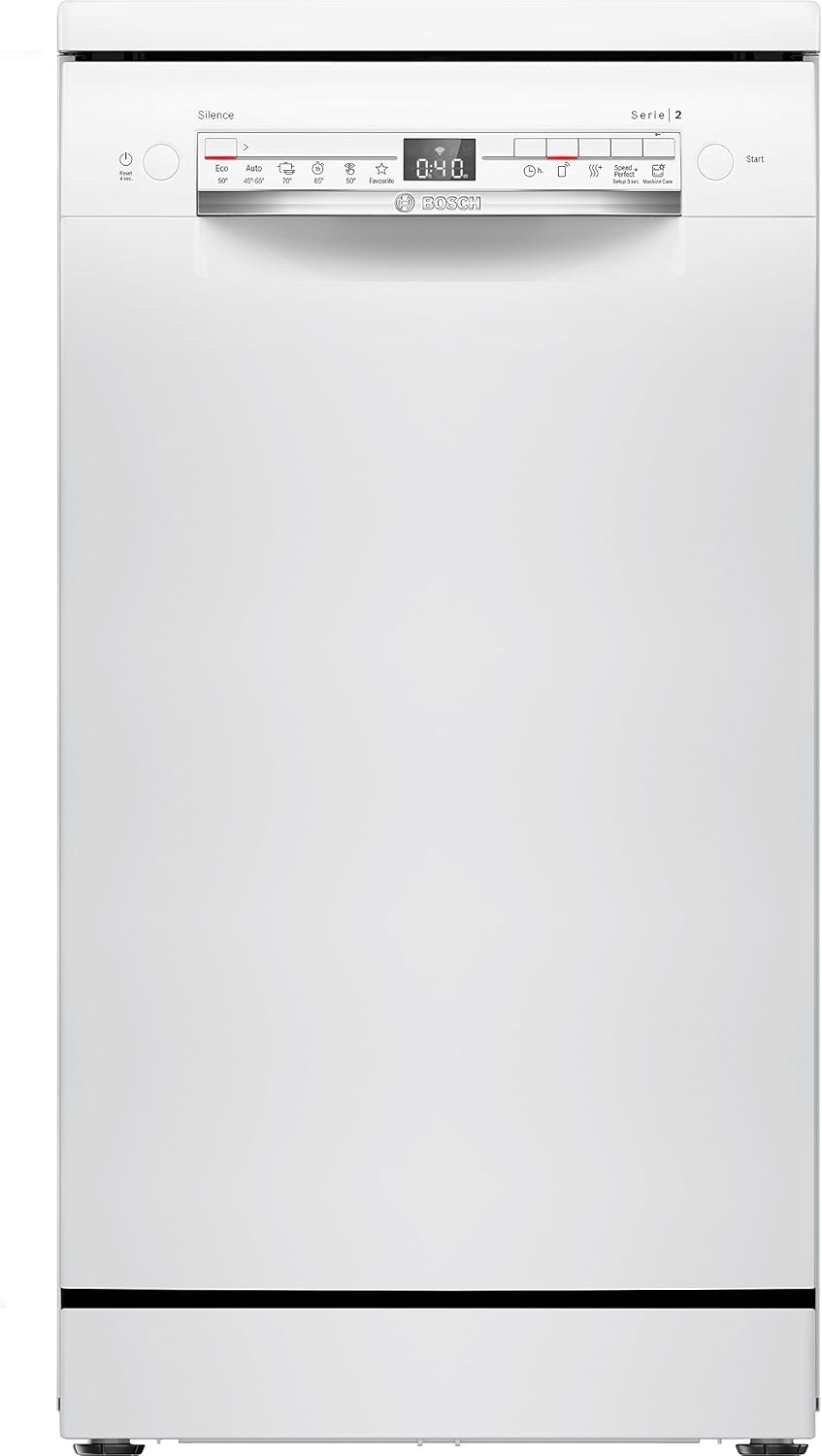 Dishwasher 45 cm BOSCH SPS2HKW58E E-Class 9 place settings White WiFi