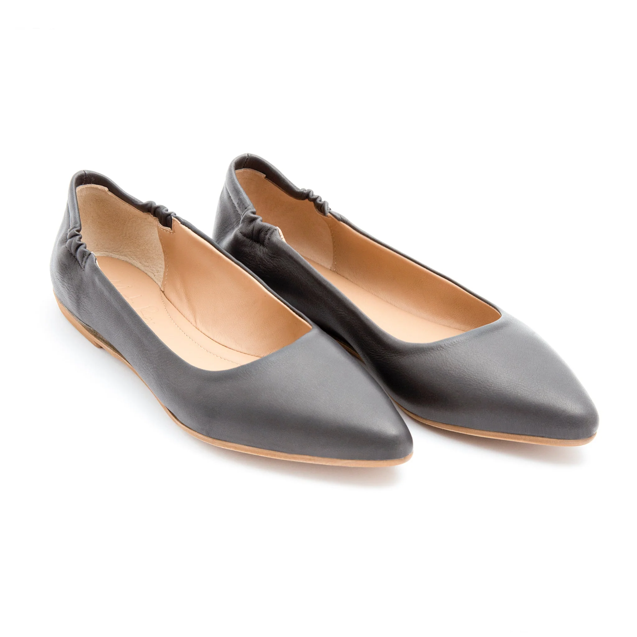 Ballerina punta sacchetto mousse dark grey