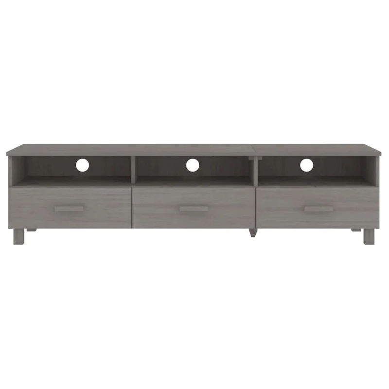 vidaXL TV Stand TV Console Sideboard TV Unit Cupboard HAMAR Solid Wood Pine - 62.2x15.7x15.7