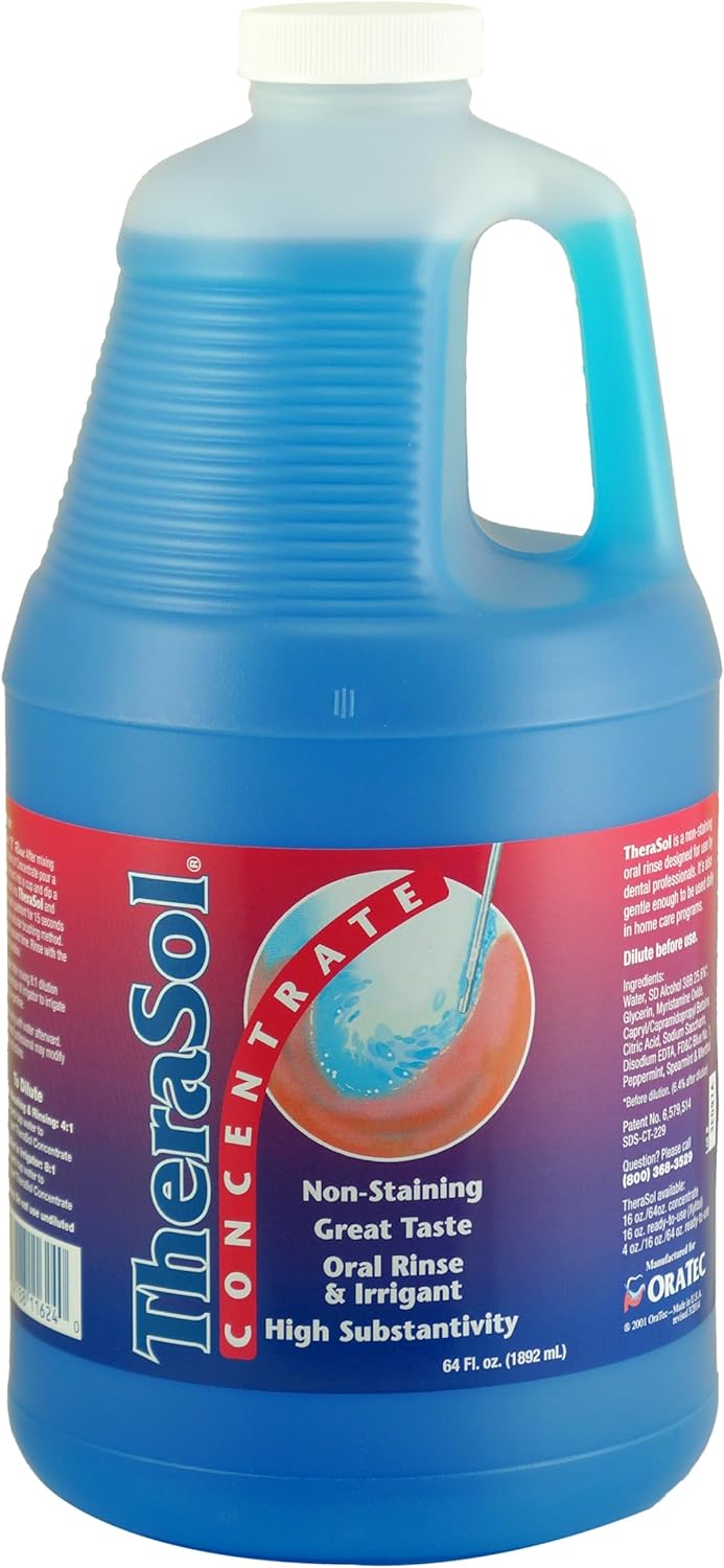 2026 Nuevo TheraSol Concentrado 64 oz 1/2 galón solución de cuidado bucal profesional