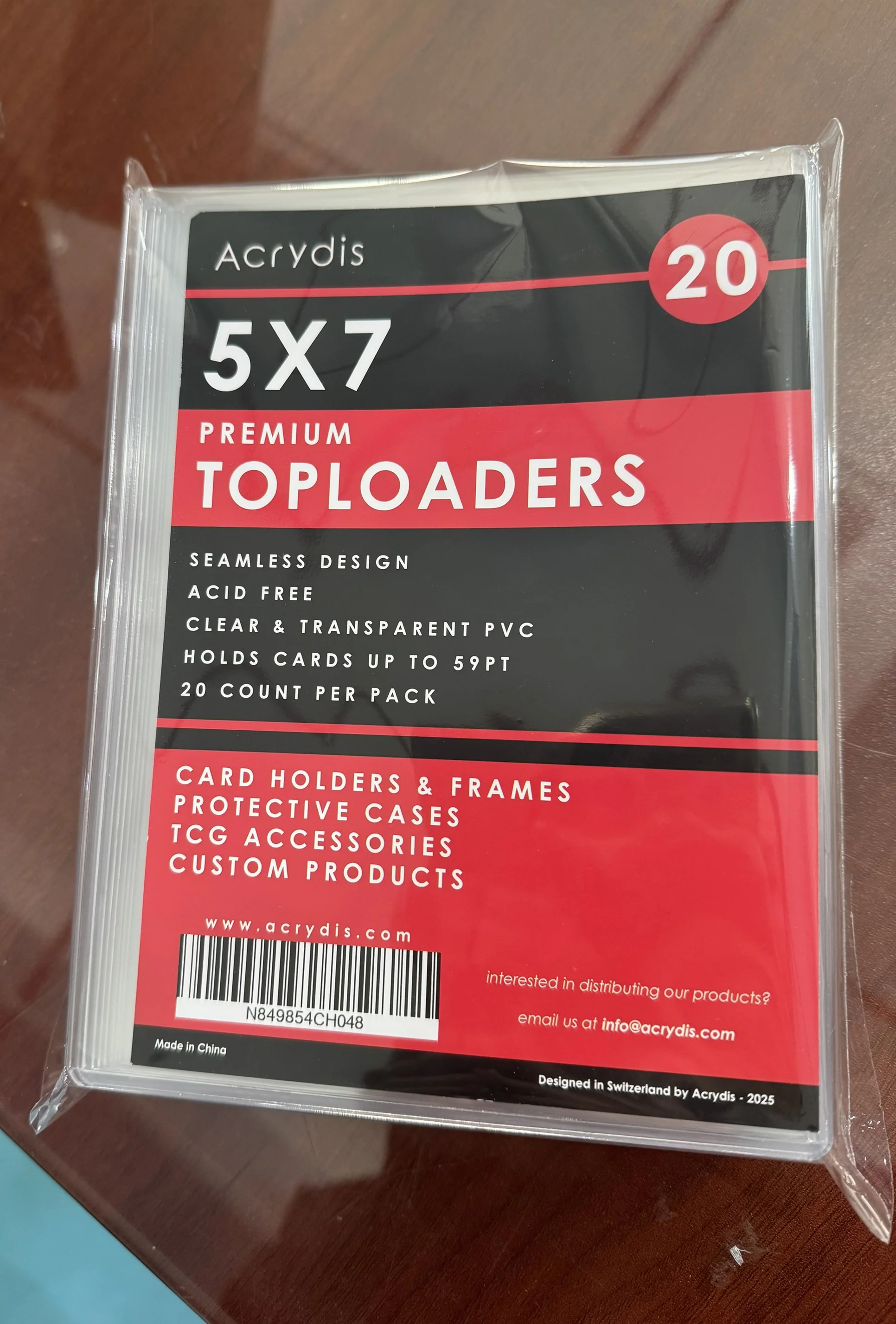5'' x 7'' Toploaders for Giant Thick Cards up to 59PT UPGRADED TOPLOADERS BACK IN STOCK BEGINNING OF JULY -> LARGER, THICKER, STRONGER
