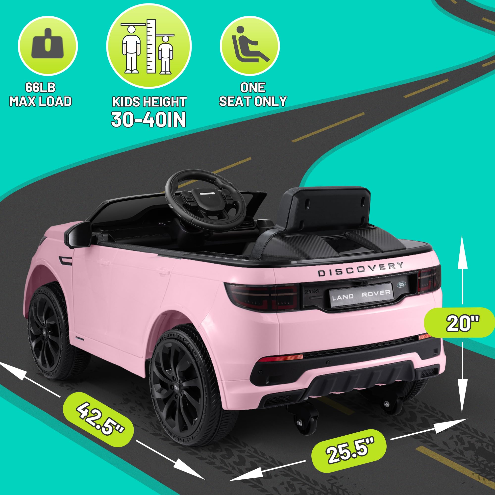 TEOAYEAH Licensed Land Rover Electric Playtime
