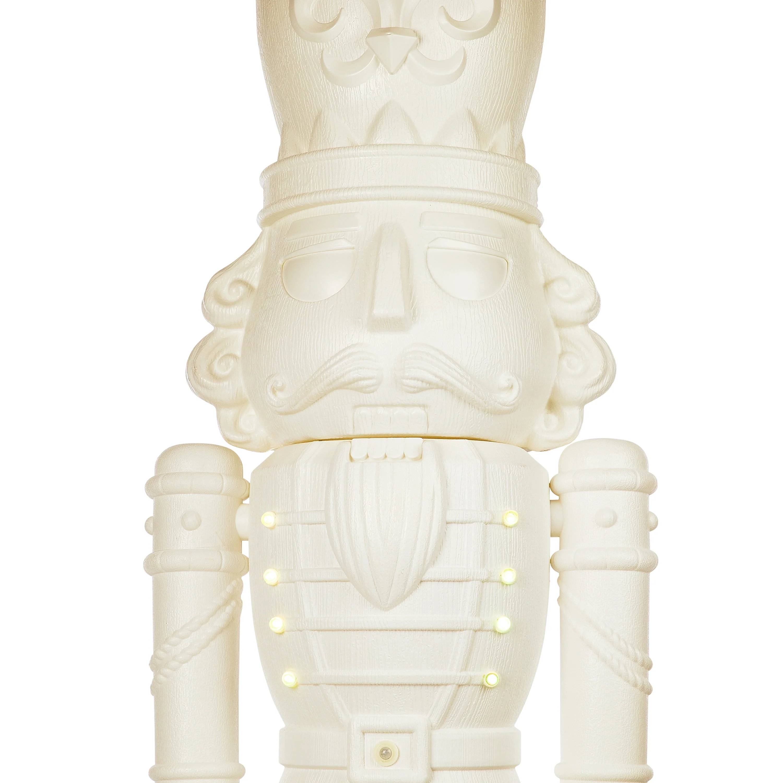 2pcs Animated White Nutcracker Blow Mold, 75 in, 6.25 ft, by Holiday Time