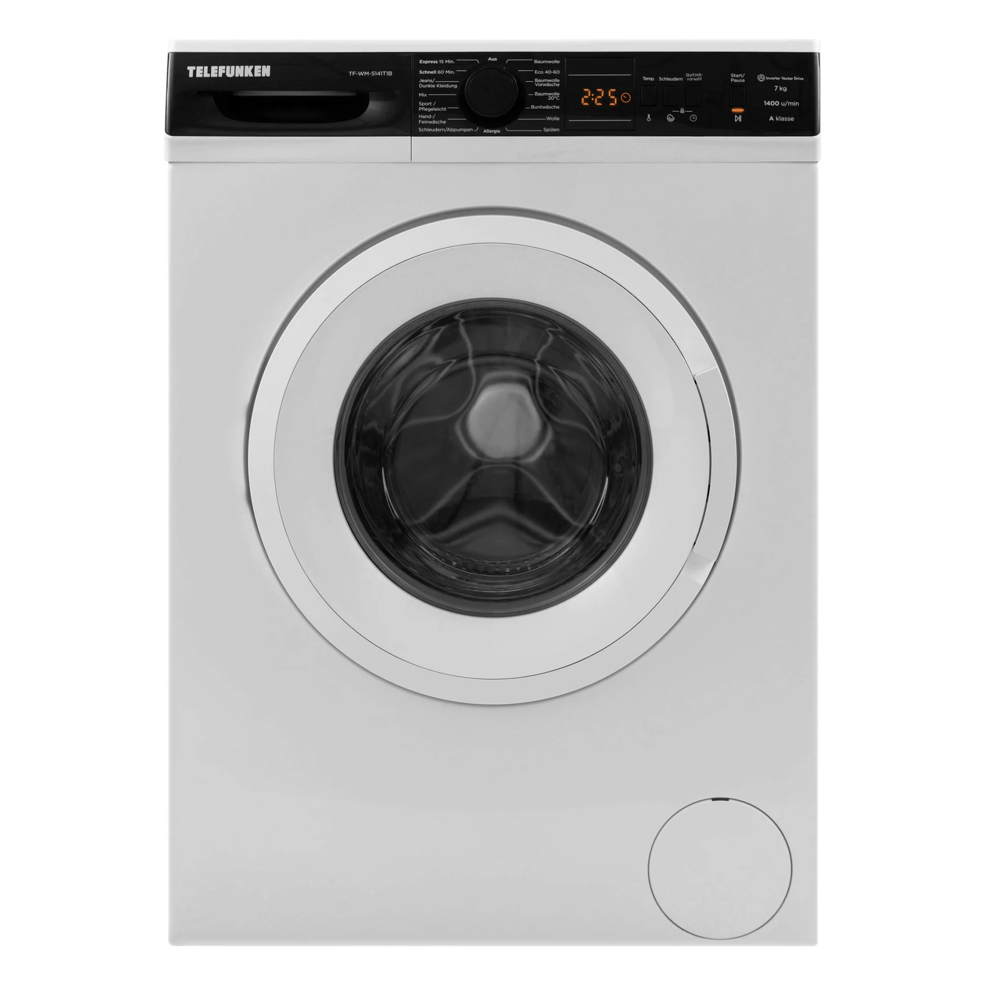Telefunken Waschmaschine 7kg, TF-WM-5441T1B, A-Klasse
