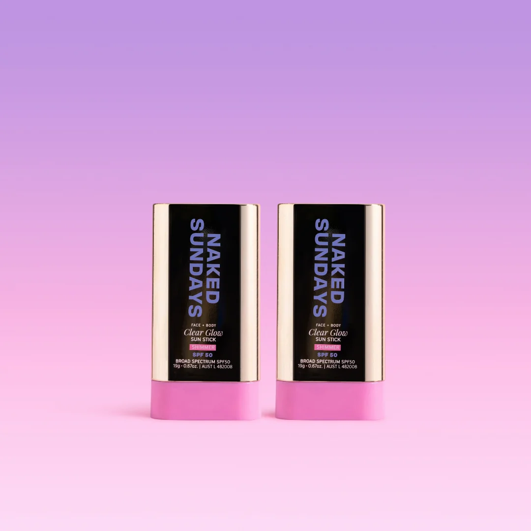 Full Size Twin Variant - SPF50 Clear Glow Shimmer Sun Stick