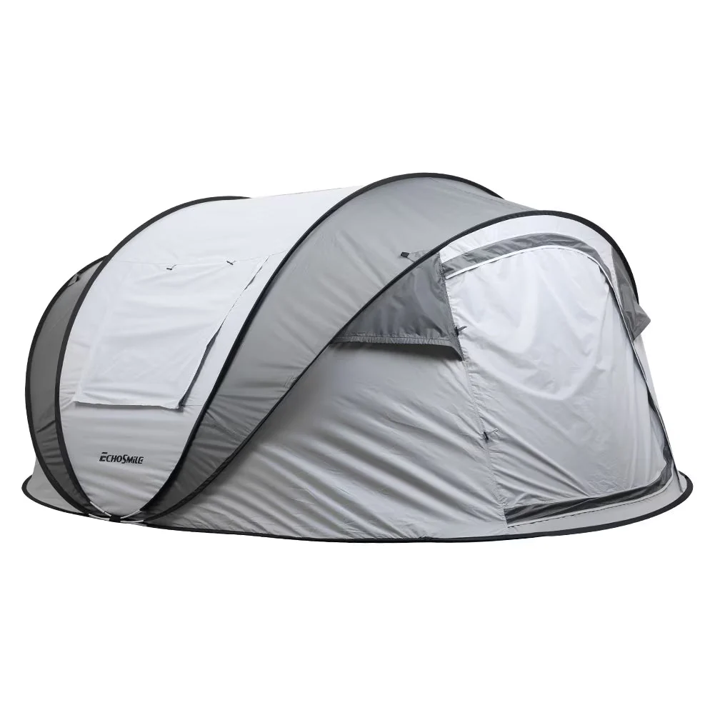 , 4-6 Persons White + Gray Pop-Up Boat Tent, , ,
