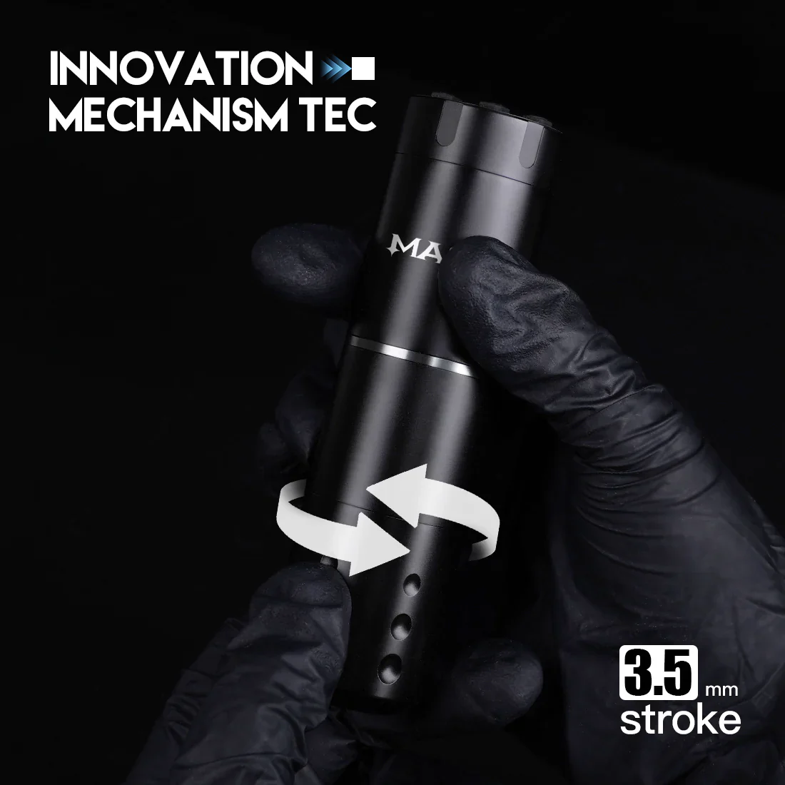 Kit de Máquina de Tatuaje Inalámbrica Mast A1 con 20 Agujas de Cartucho