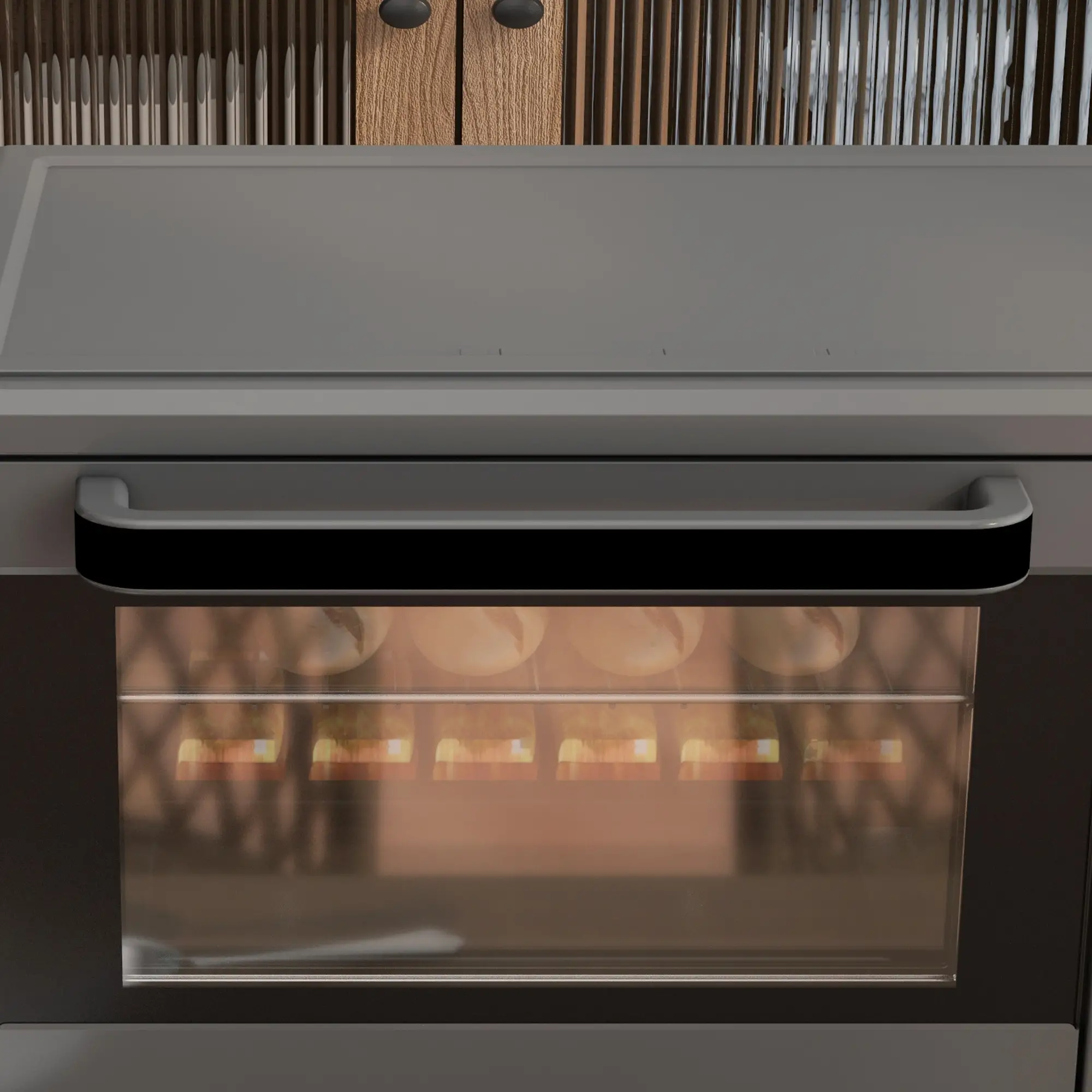 HOMCOM Minibackofen vielseitig kochen präzise Temperaturregelung Edelstahl
