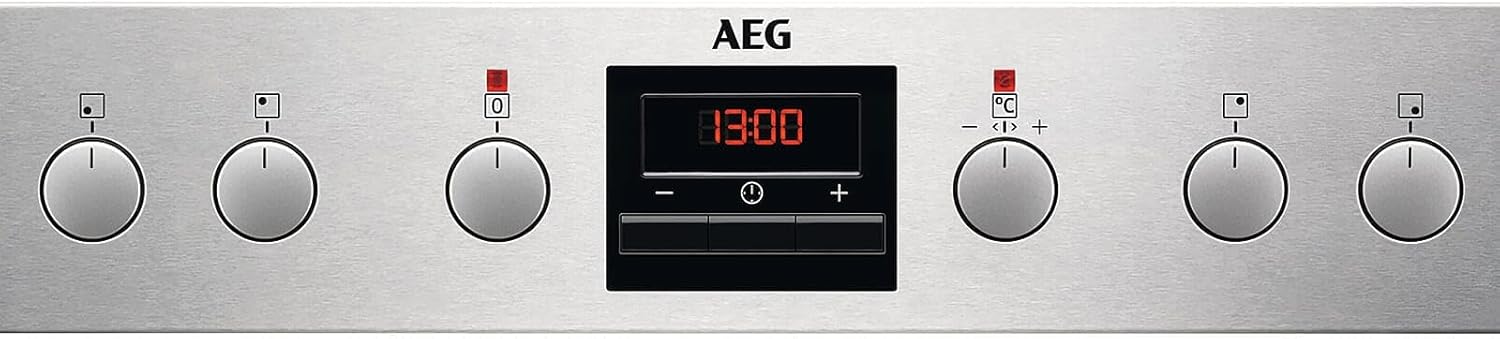 AEG EPS33102ZM Einbauherd/Pyrolyse – Selbstreinigung/Grillfunktion/Display mit Uhr/Kindersicherung/A+ / Edelstahl mit Antifingerprint