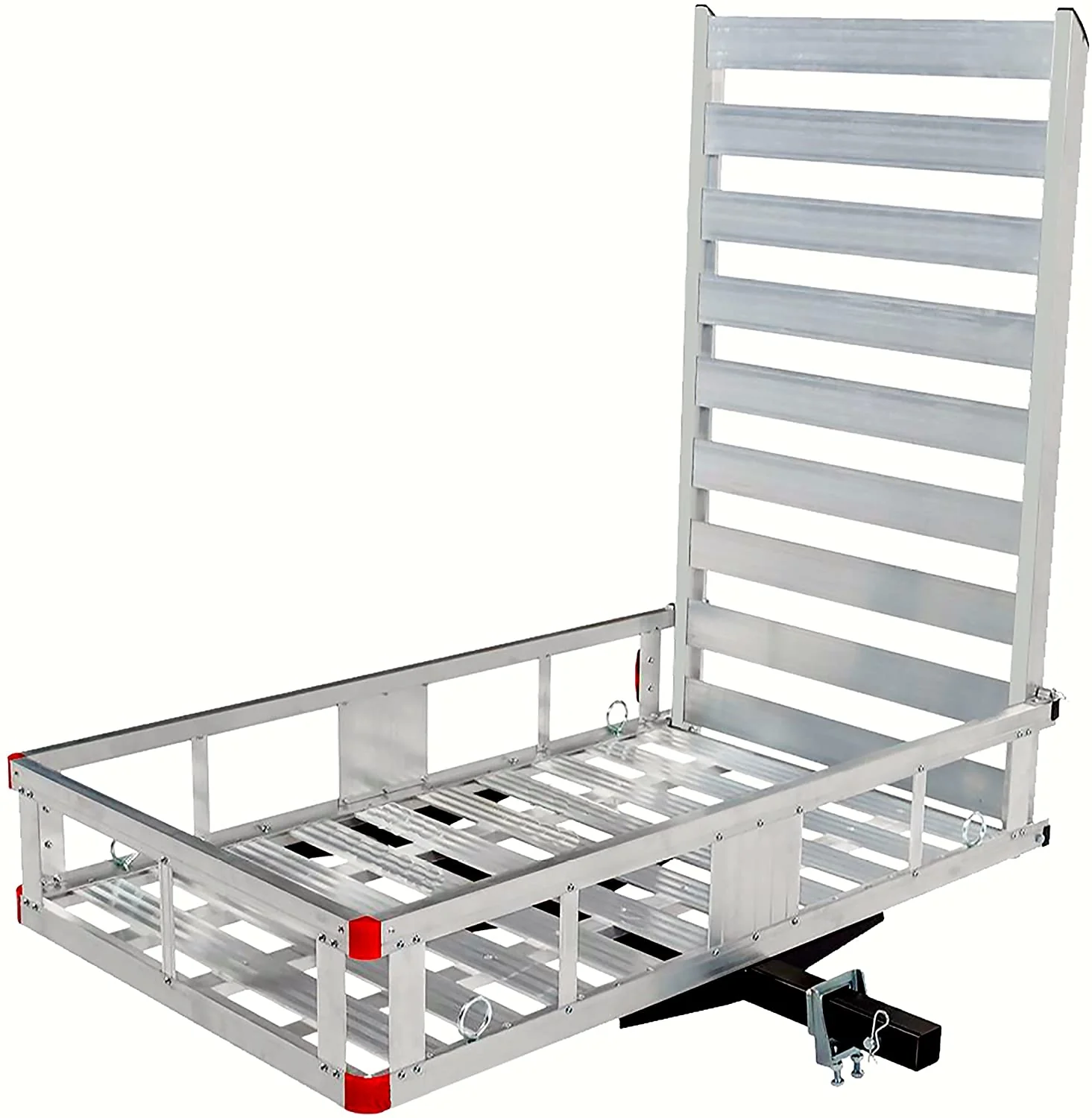 80779 Portaequipajes de aluminio para enganche de remolque con rampa de 119 cm, 1 pieza