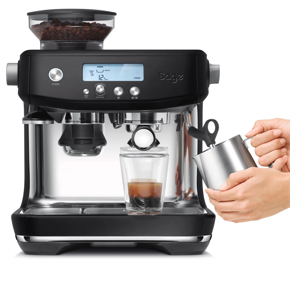 Sage The Barista Pro Espresso Coffee Machine - Black Truffle | SES878BTR4GEU1