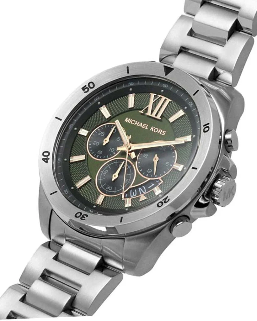 Michael Kors Oversized Brecken Silver-Tone Men's Watch - MK8984