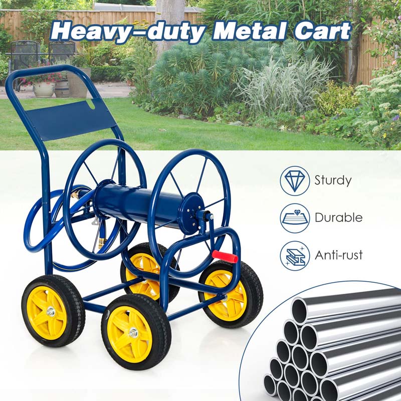 Eletriclife Garden Hose Reel Cart Holds 330ft of 3/4 Inch or 5/8 Inch Hose