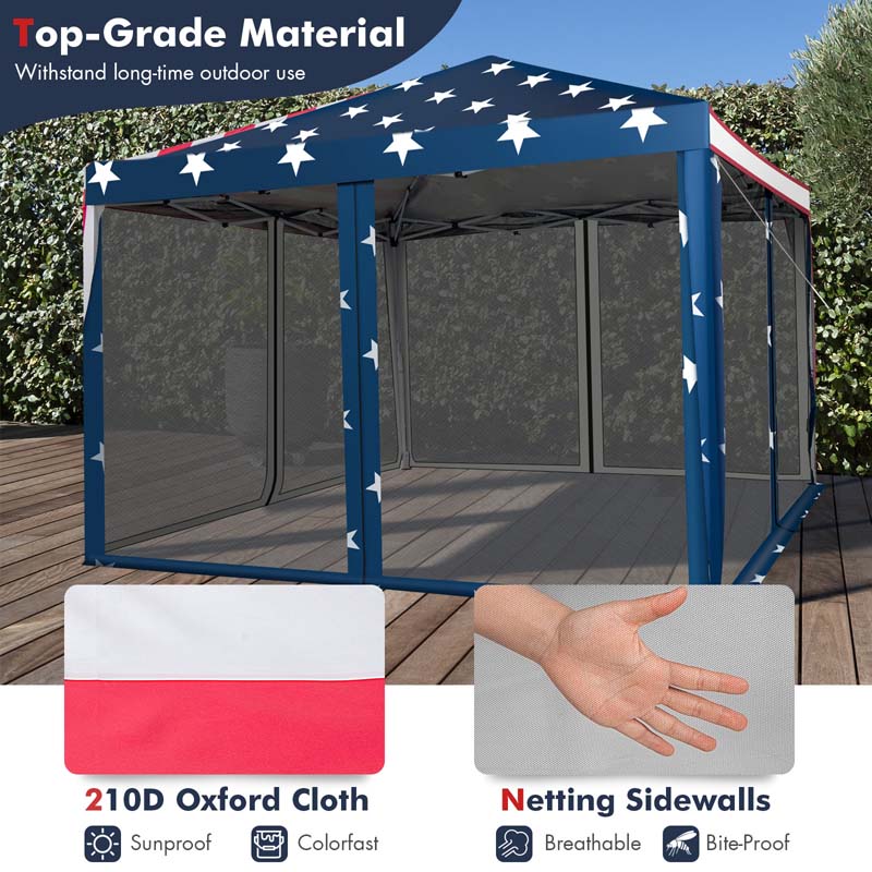 Eletriclife Outdoor 10 x 10 Feet Pop-up Canopy Tent Gazebo Canopy