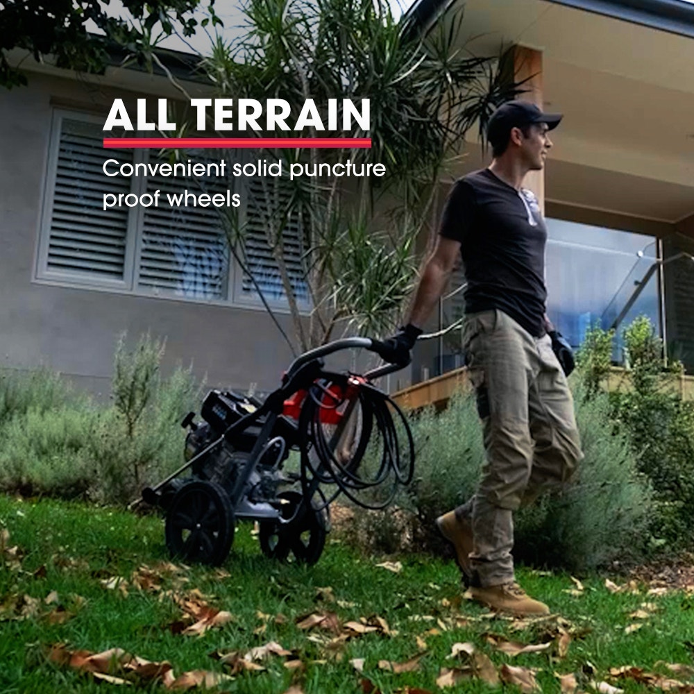 JET-USA 4800PSI Petrol Powered High Pressure Washer, w/ 30m Hose and Drain Cleaner - CX630