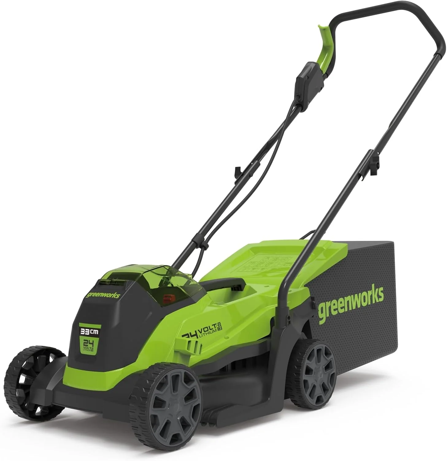 Greenworks 48V (2x24V) Selbstfahrender Akku Rasenmher für groe Flchen bis zu 480m, 46cm Schnittbreite, 55L Sack PLUS zwei 4Ah-Akkus und Doppelladegert GD24X2LM46SPK4X