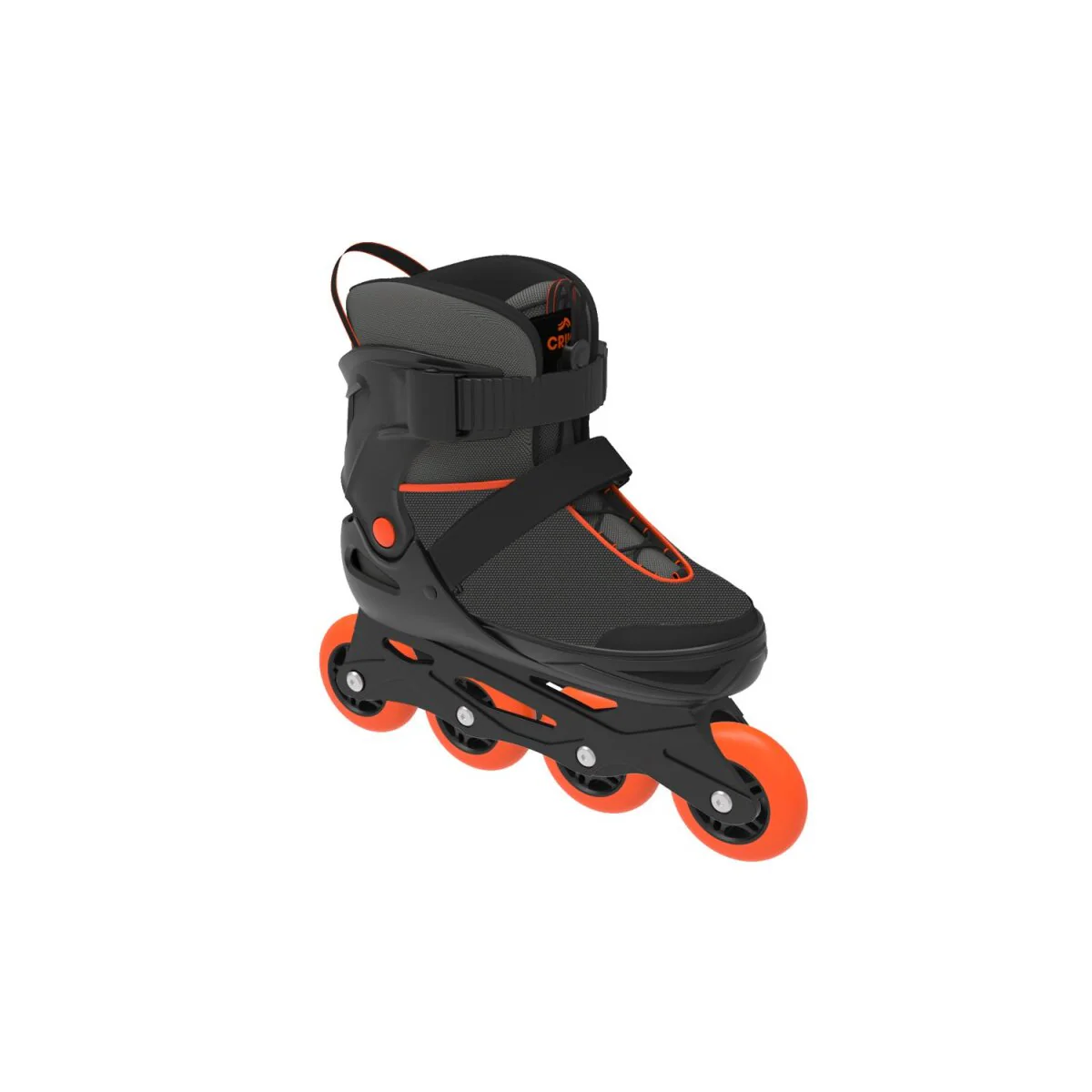 CRIVIT Jeugd-softboot-inline skates, verstelbare maat (zwart/oranje) - B-keus als nieuw