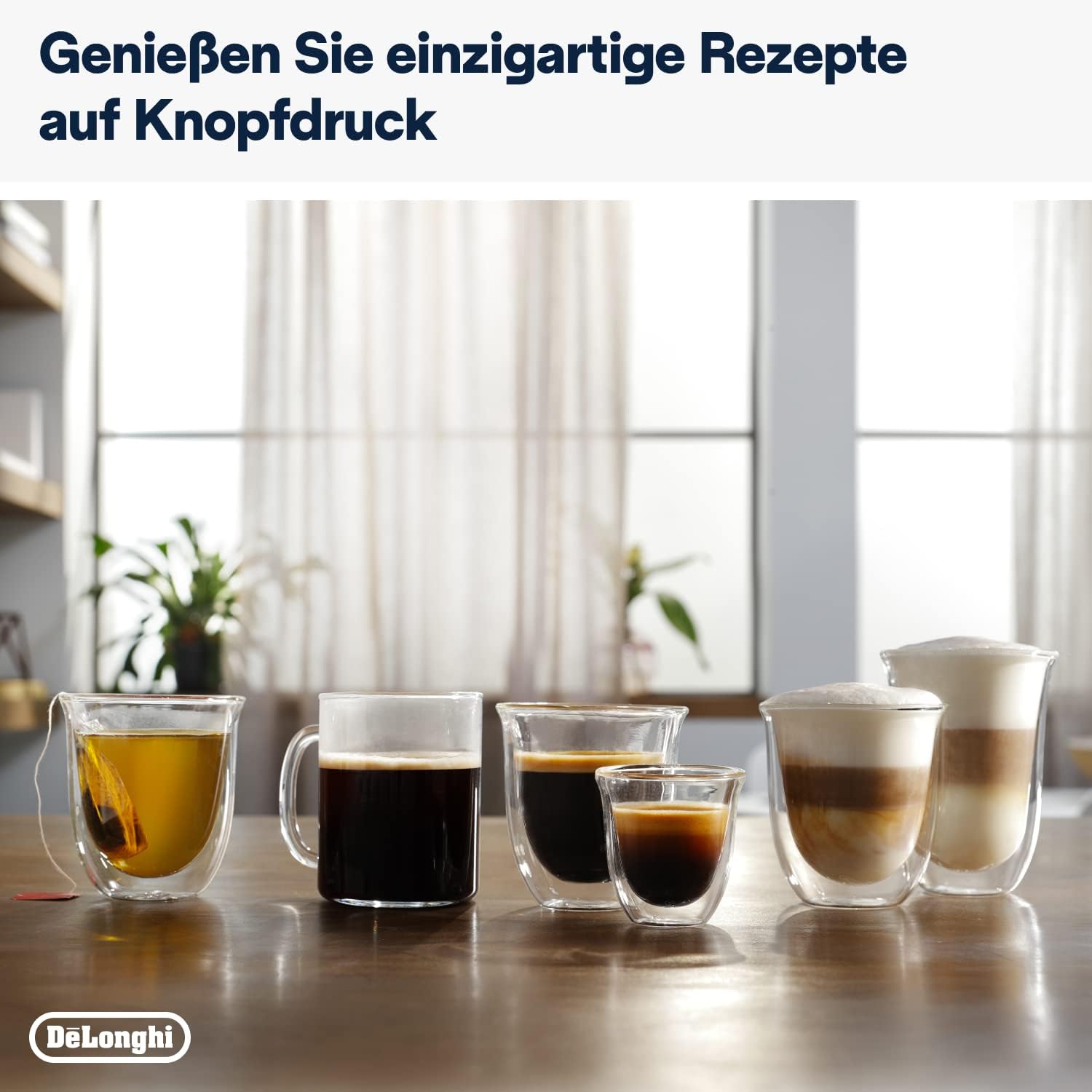 De'Longhi Magnifica Evo Next ECAM312.80.TB, Kaffeevollautomat mit 13 Getränken (Cappuccino, Espresso, Latte Macchiato), 2,4'' TFT Farbdisplay, LatteCrema Milchsystem, 2-Tassen-Funktion, Titan
