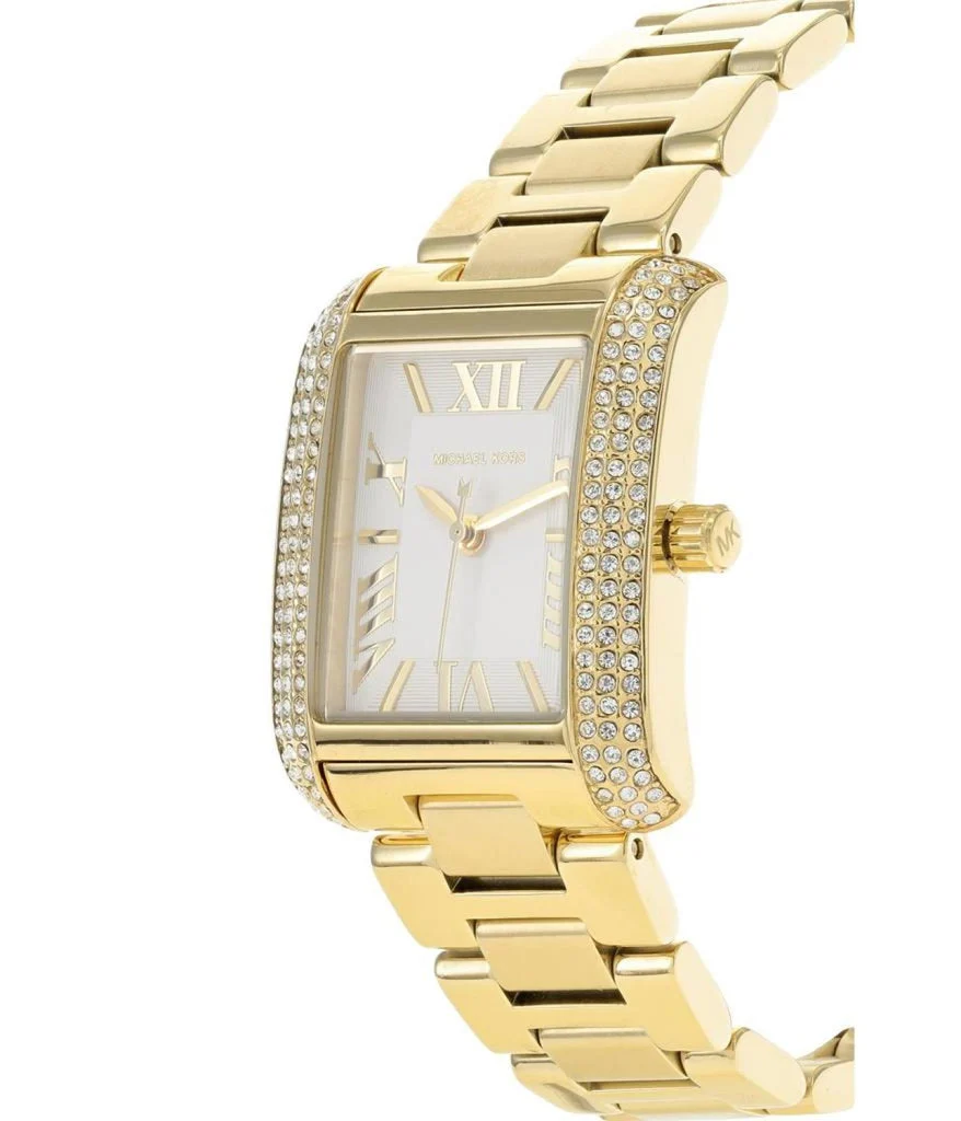 Michael Kors Emery Pavé Rectangular Gold Women's Watch - MK4640