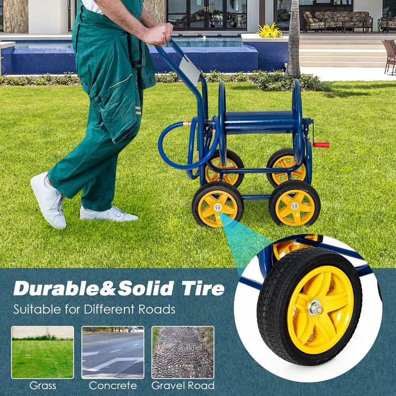 Eletriclife Garden Hose Reel Cart Holds 330ft of 3/4 Inch or 5/8 Inch Hose