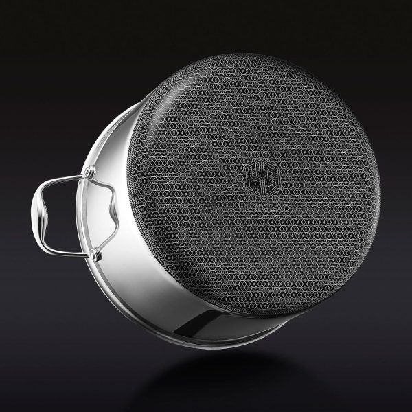 10 Quart Hybrid Nonstick Saucepan and Lid, Dishwasher and Oven Friendly, Compatible with All Cooktops