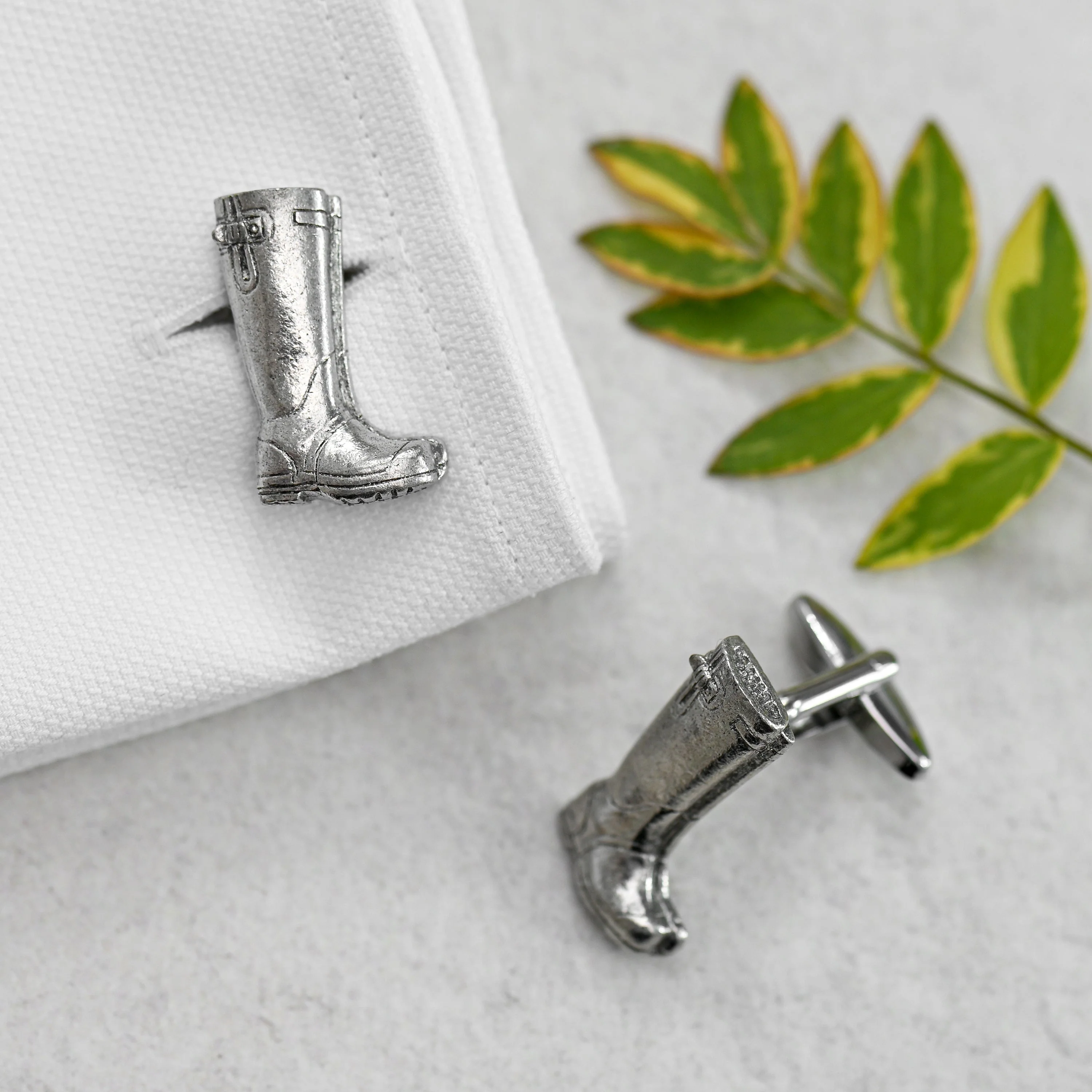 Men's Large Wellington Boot Cufflinks