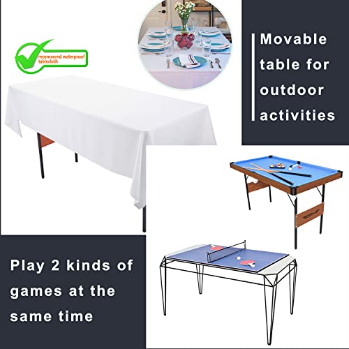 ALPIKA Tavolo da biliardo pieghevole 3 in 1, 140 cm, tavolo da biliardo, tavolo da biliardo, tavolo da hockey su aria, tavolo da ping pong con tutti gli accessori : Amazon.it: Sport e tempo libero