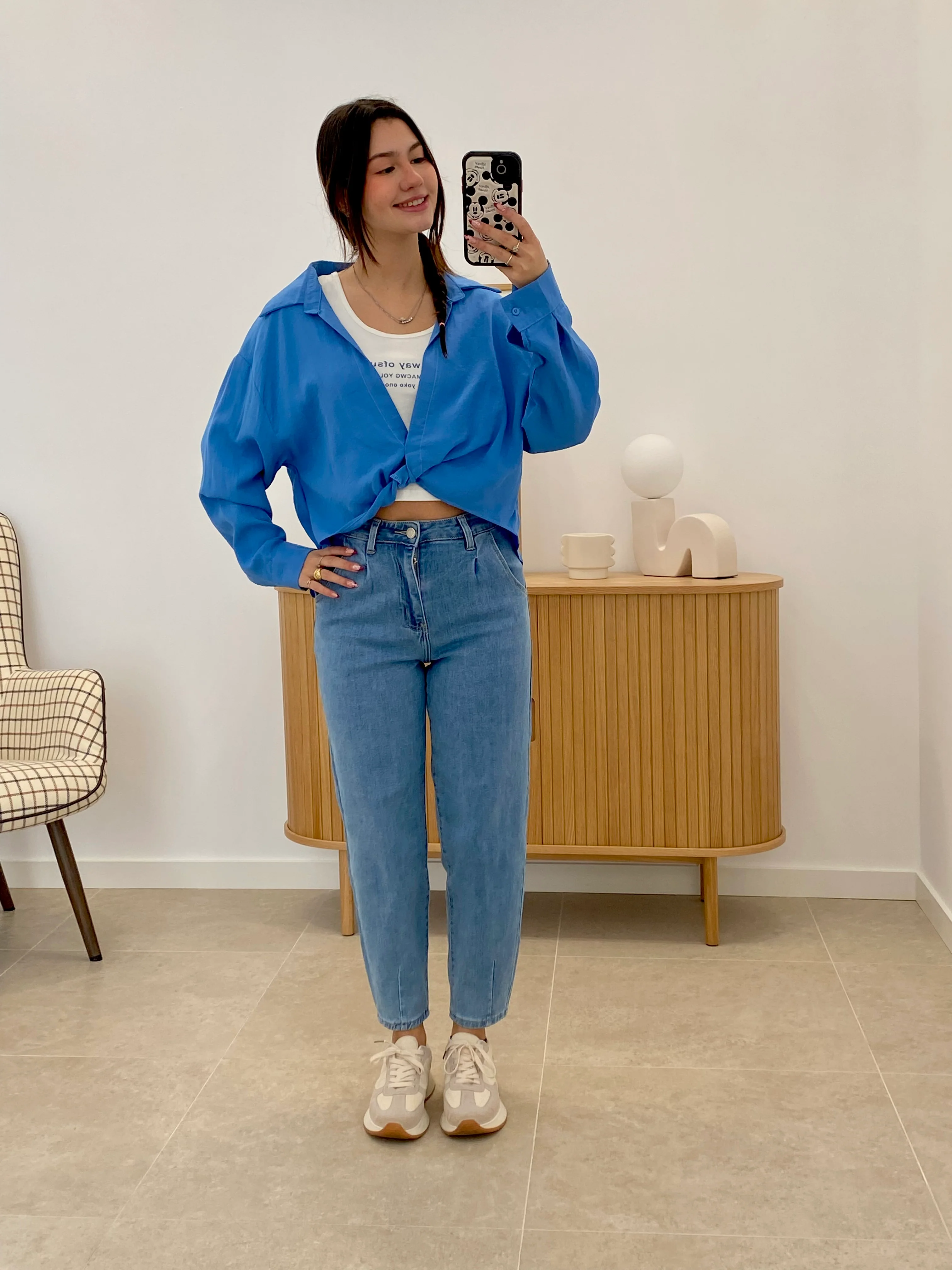 TOP + CAMISA ANUDADA