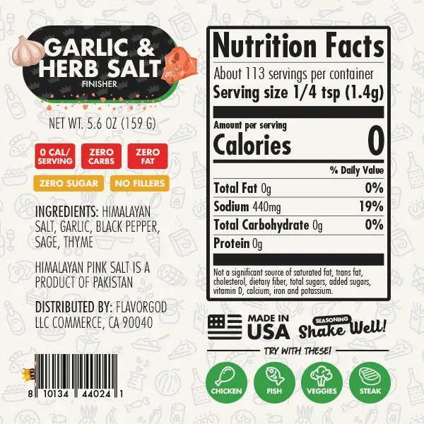 Garlic & Herb Salt Finisher