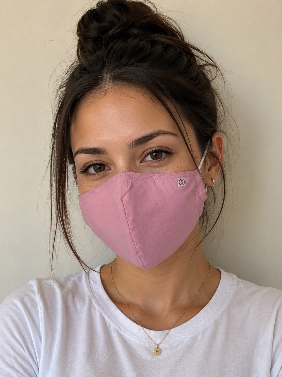 Pink Face Masks Cotton |  12 PACK | Adult Size Double Ply Soft Cotton 134LP