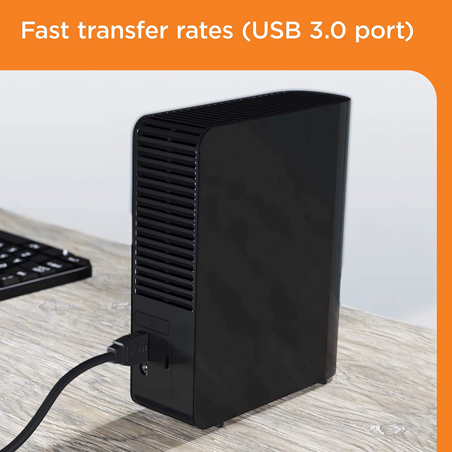 WD 4TB Elements Desktop Hard Drive HDD, USB 3.0, Compatible with PC, Mac, PS4 & Xbox