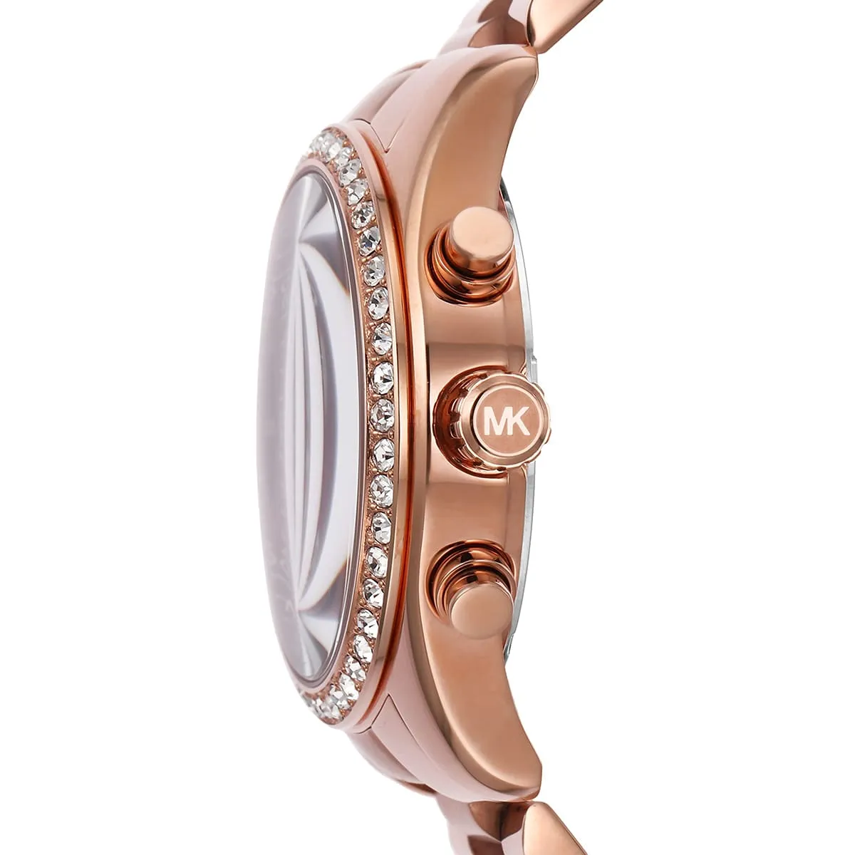 Michael Kors Lexington Lux Chronograph Rose Gold-Tone Women's Watch - MK7275