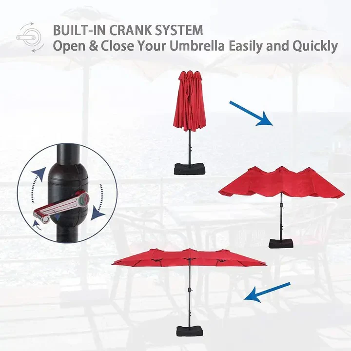 8 Pieces Patio Dining Set with Umbrella,Outdoor Furniture Set with 6 Sling Dining Swivel Chairs