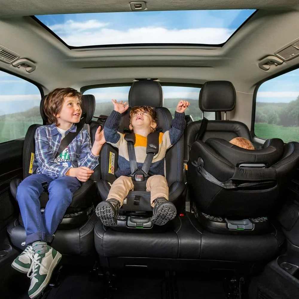 2026 Chicco Unico EVO I'Size Classic, Silla de Coche ISOFIX para Bebés y Niños de 40 a 150 cm, Grupo 0123 Desde Recién Nacido hasta 12 Años, Giratoria 360º, Reductor, Ajustable y Protección Lateral, Negra