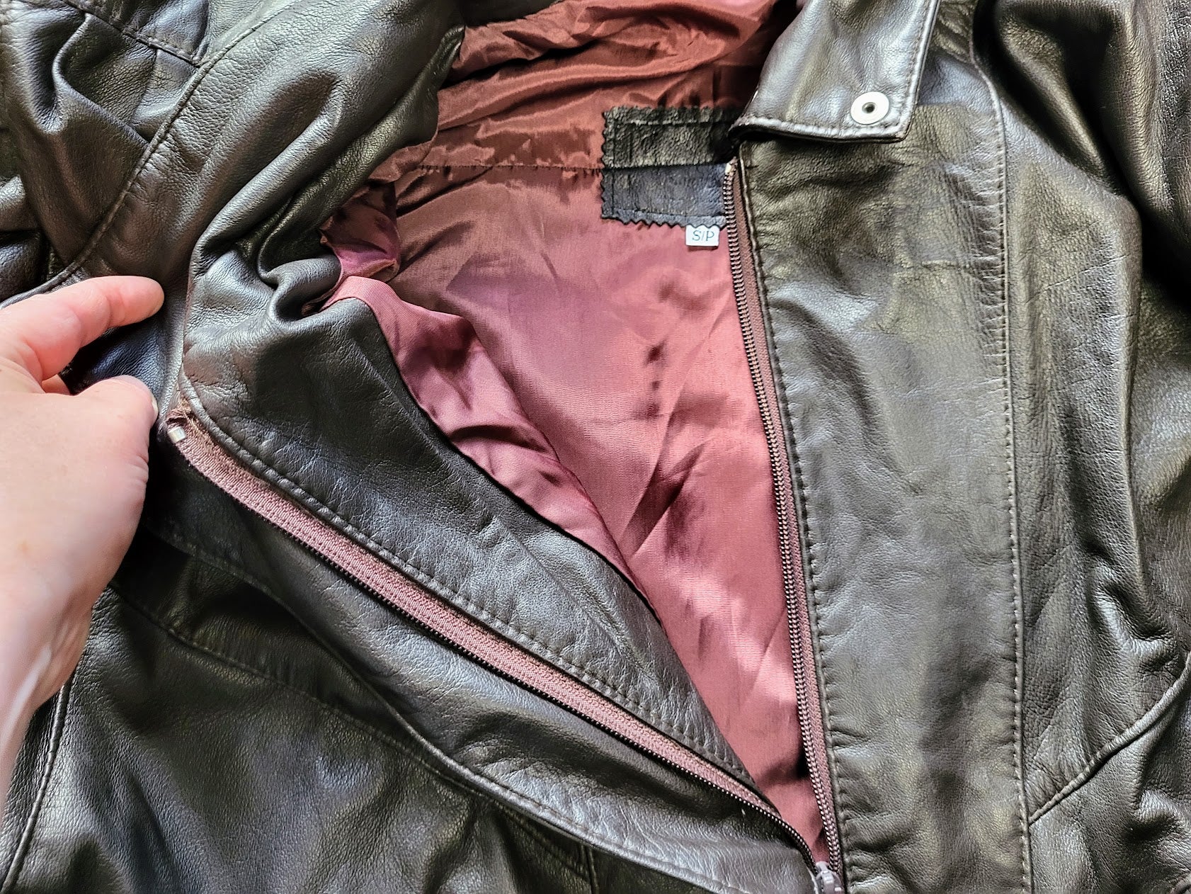 Bat Wing Leather Metallic High Priestess Jacket