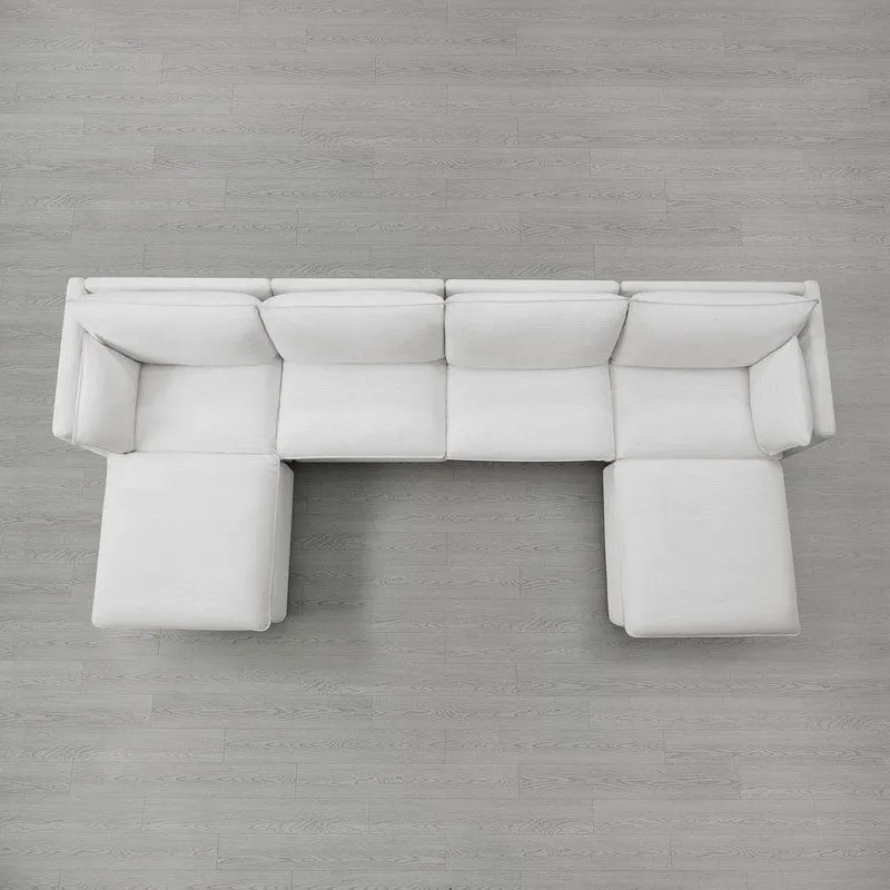 Cypress U-shape Sectional Couches Modular Sofa with Ottoman