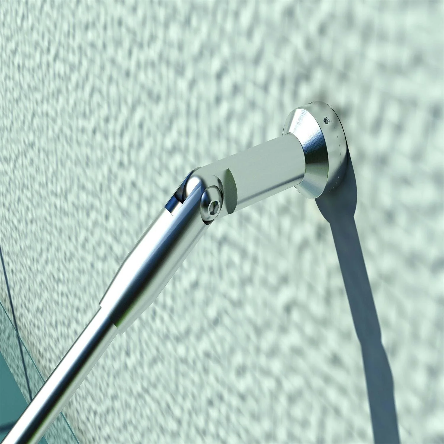 HOMCOM® luifel glazen luifel deur luifel veiligheidsglas roestvrij staal helder glas gelaagd veiligheidsglas VSG 304 200x90cm