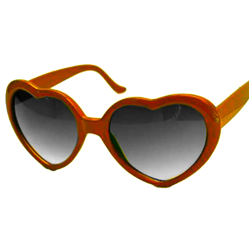 Orange Child Lolita Heart Shape Sunglasses 1022