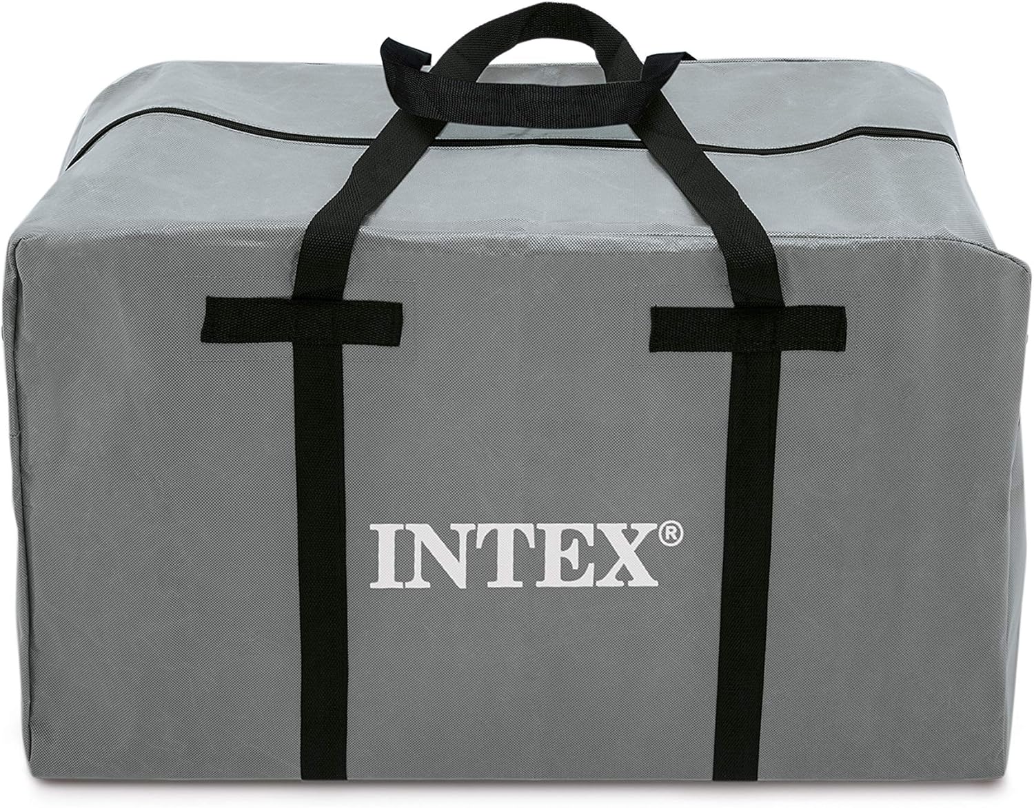 Intex Mariner 4 Set Bateau Gonflable Adulte Unisexe, Gris et Rouge, 328cm x 145cm x 48cm