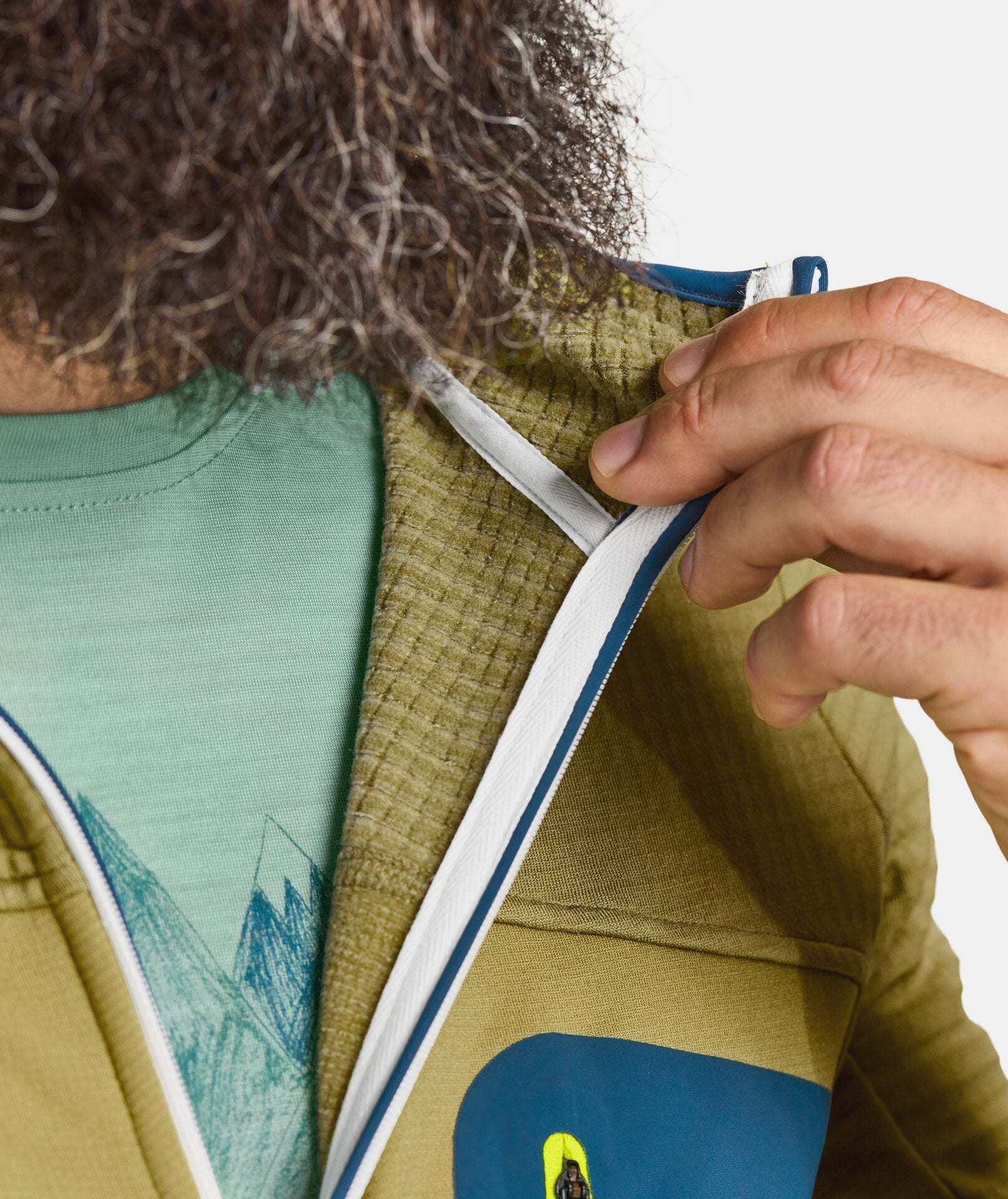 Fleece Grid Hoody m