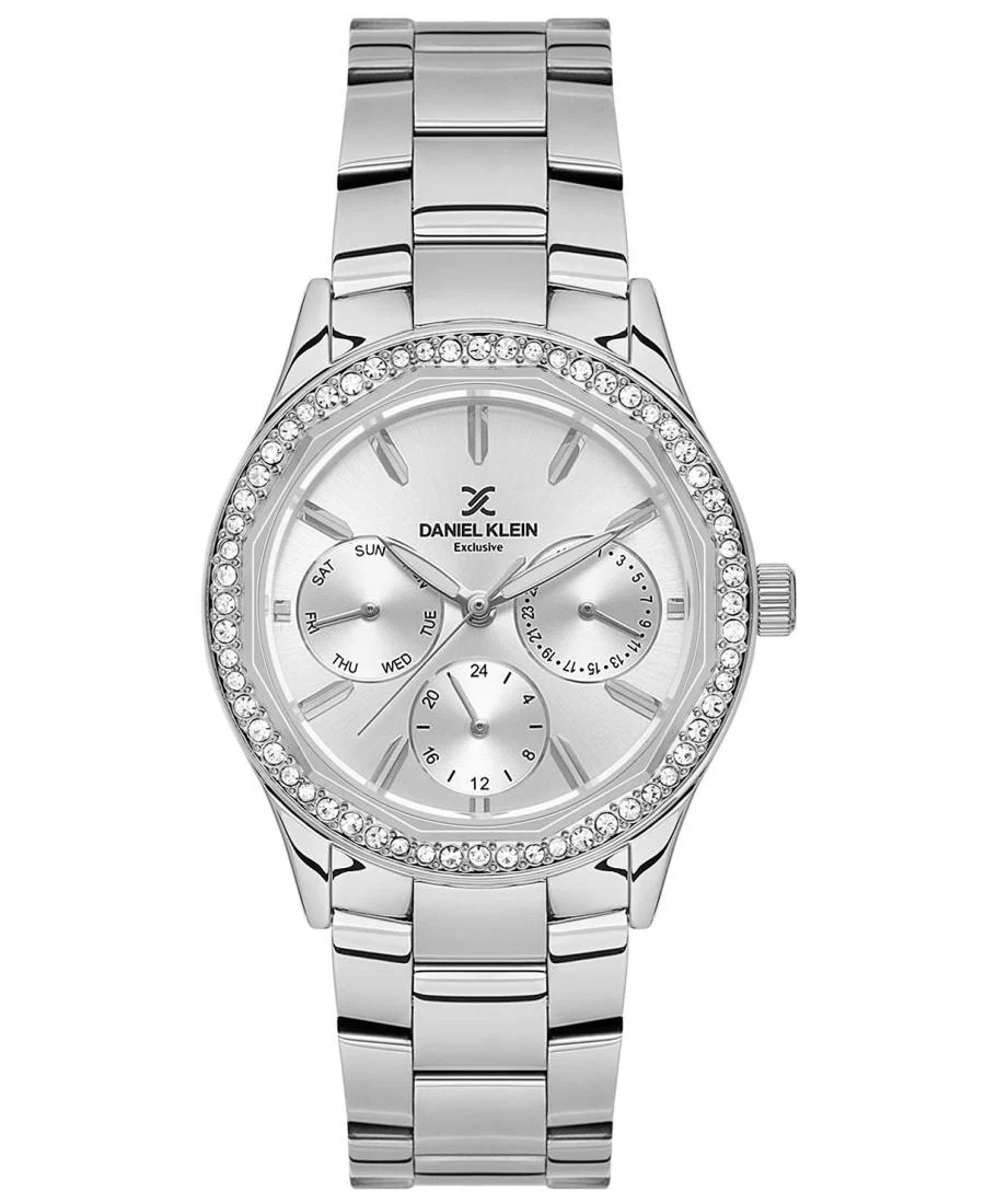 Daniel Klein Exclusive Multifunction Silver Watch DK.1.13879-1
