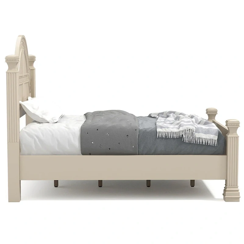 Stroh Traditional Wood 3-piece Poster Bedroom Set with USB by Furniture of America