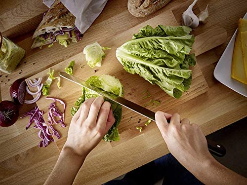 WÜSTHOF Gourmet 7-Piece Knife Block Set, High Carbon Stainless Steel, Black Handles