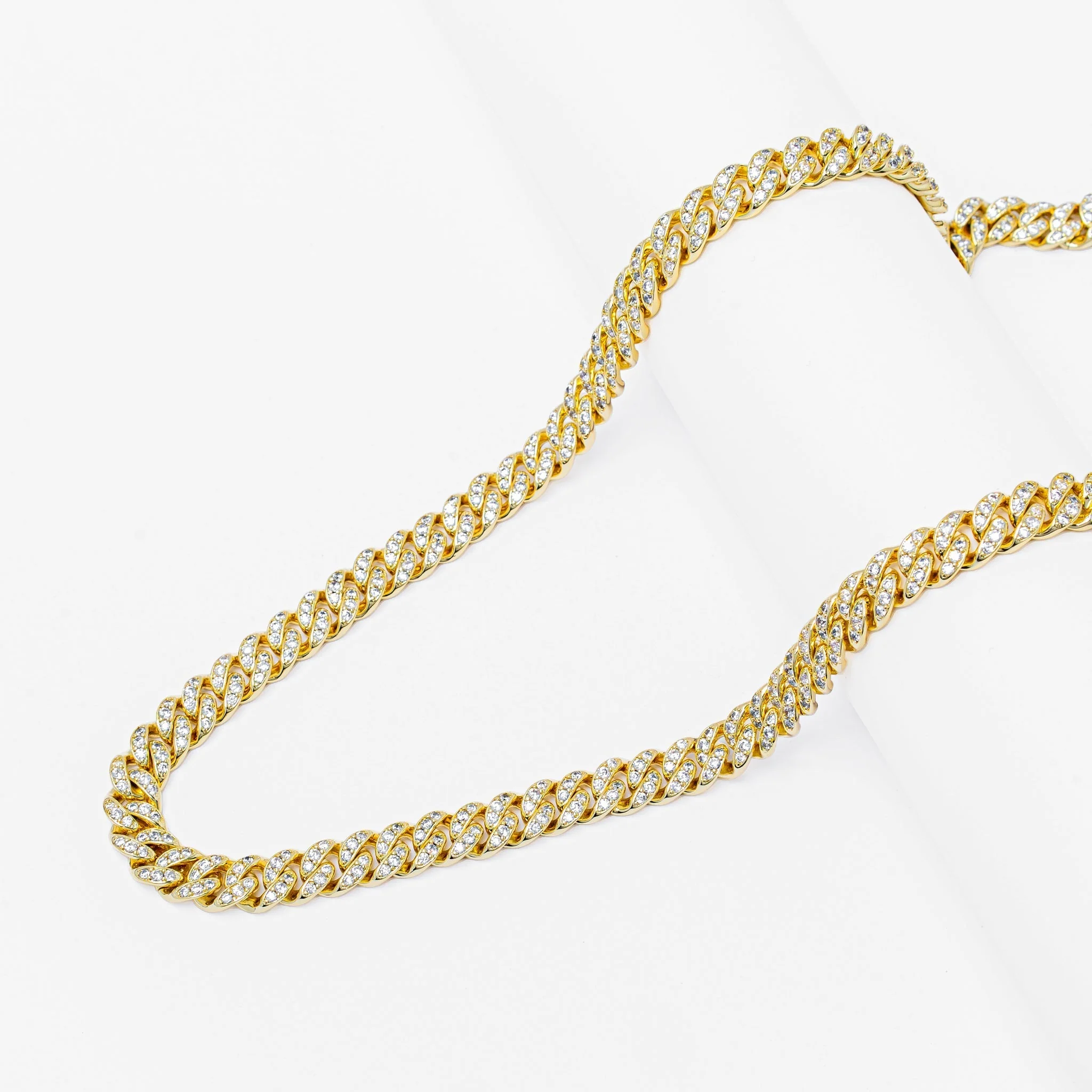 Big Daddy 8MM Iced Out Gold Cuban Link Chain