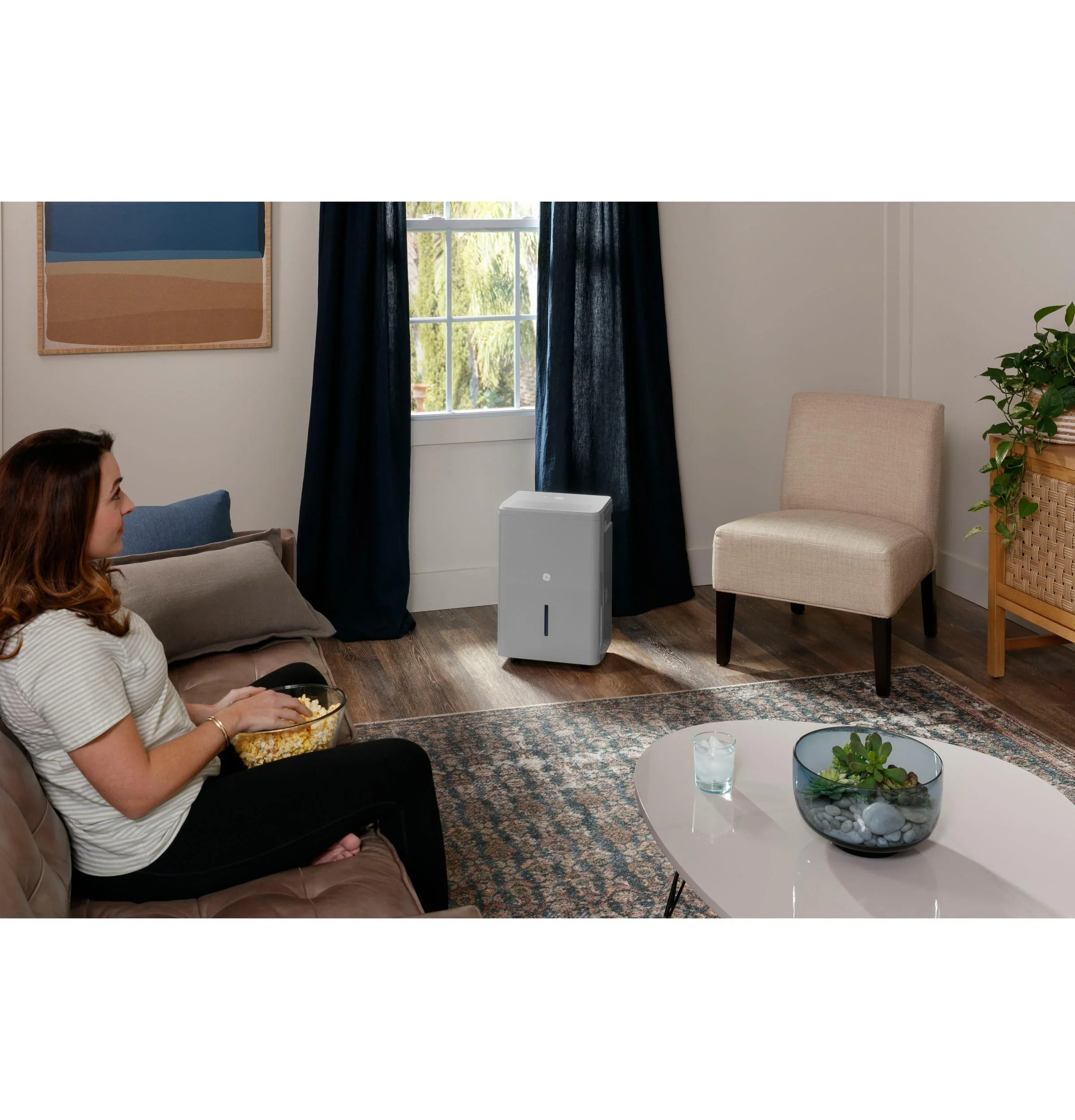 2025 GE Appliances APHR50LB – Deshumidificador Portátil con Bomba Integrada y Smart Dry, Certificado Energy Star®