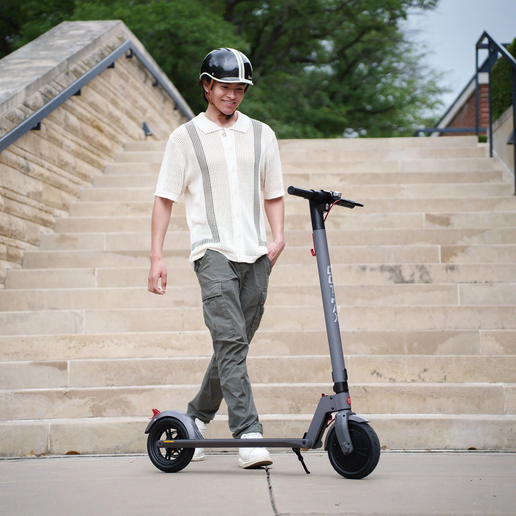 2025 GoTrax XR Advance Patinete Eléctrico – Patinete Plegable con Larga Autonomía para Desplazamientos de Adultos